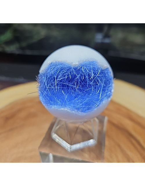 Load image into Gallery viewer, Magnesium phosphate Sphere W/Stand 154g 50mm
