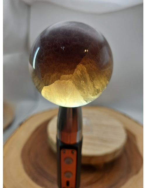 Load image into Gallery viewer, 1.30lb Natural Rainbow Fluorite Quartz Crystal Sphere Ball Polished
