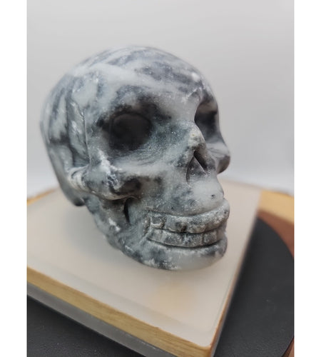 1.20lb Natural Jasper Calcite Skulls Crystal Carving Mixed Stones Healing