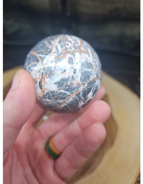 Load image into Gallery viewer, Natural Quartz Crystal Jasper Sphere Ball Polished 50-60mm &amp;stand
