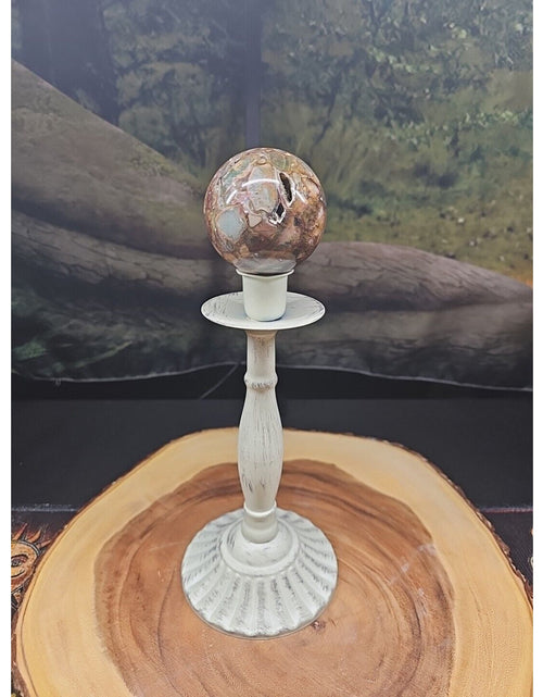 Load image into Gallery viewer, Ocean Jasper Agate Sphere 64mm W/Stand
