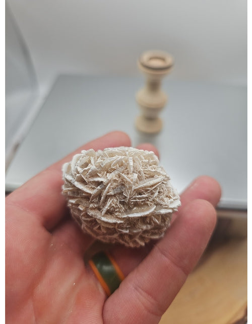 Load image into Gallery viewer, Desert Rose Crystal Stone W/stand 71grams

