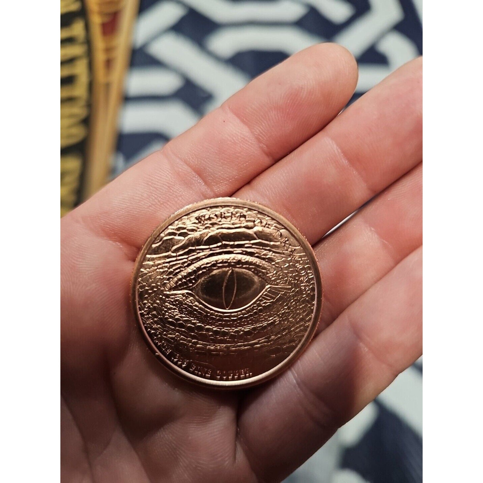 CHINESE DRAGON ~ WORLD OF THE DRAGONS ~ 1 OZ. PURE COPPER ROUND ~