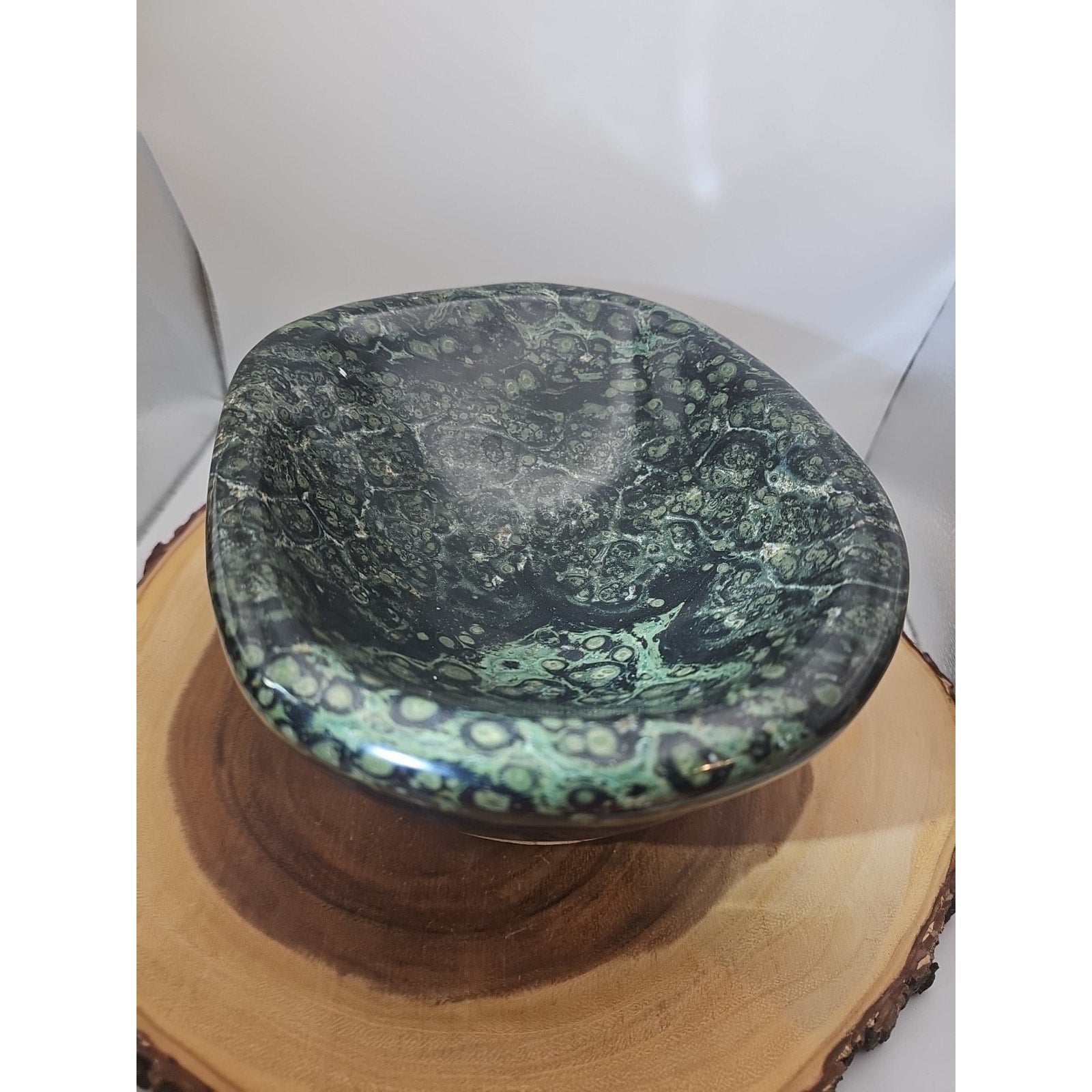 7.8LB Natural Kambaba Jasper Quartz Crystal Bowl Mineral specimen Healing