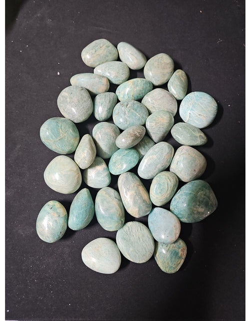 Load image into Gallery viewer, 1Pcs Large Natural Green Amazonite Quartz Crystal Palm Stones Polished
