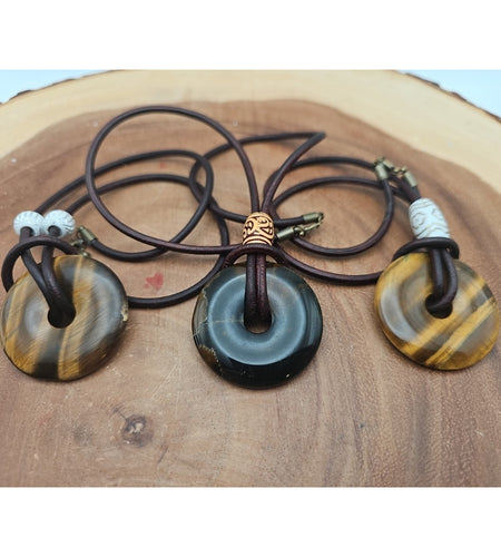 Tigers Eye Necklace 16in 1each Handmade To Order