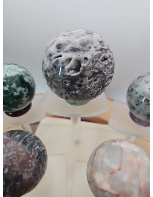 Load image into Gallery viewer, Ocean Jasper Sphere W/stand
