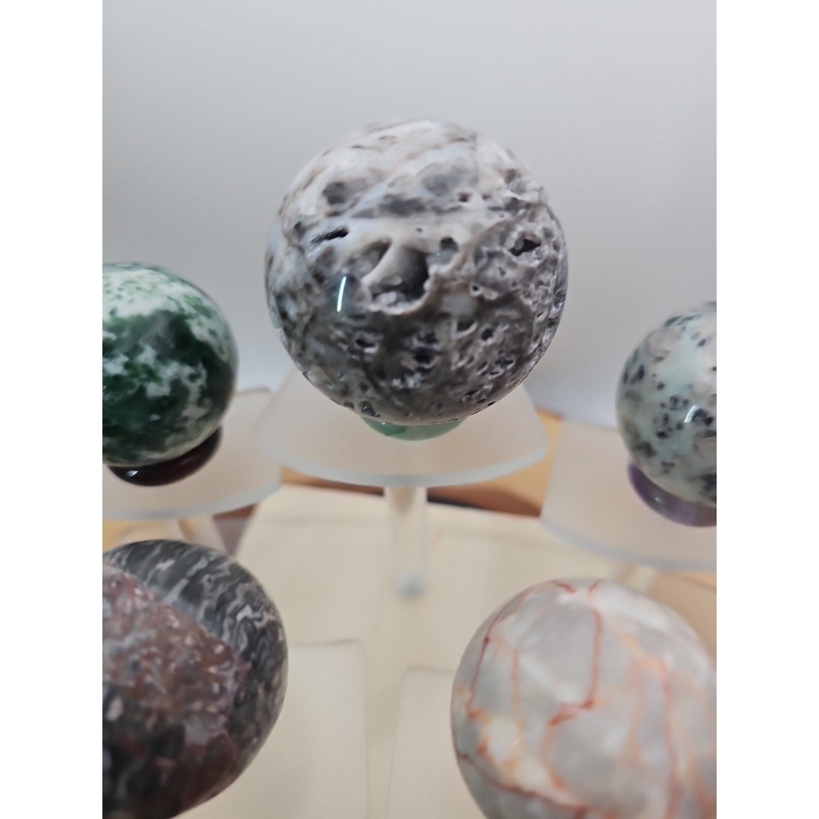 Ocean Jasper Sphere W/stand