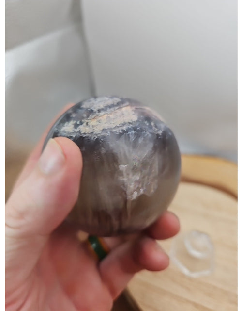 Load image into Gallery viewer, 1.30lb Natural Rainbow Fluorite Quartz Crystal Sphere Ball Polished
