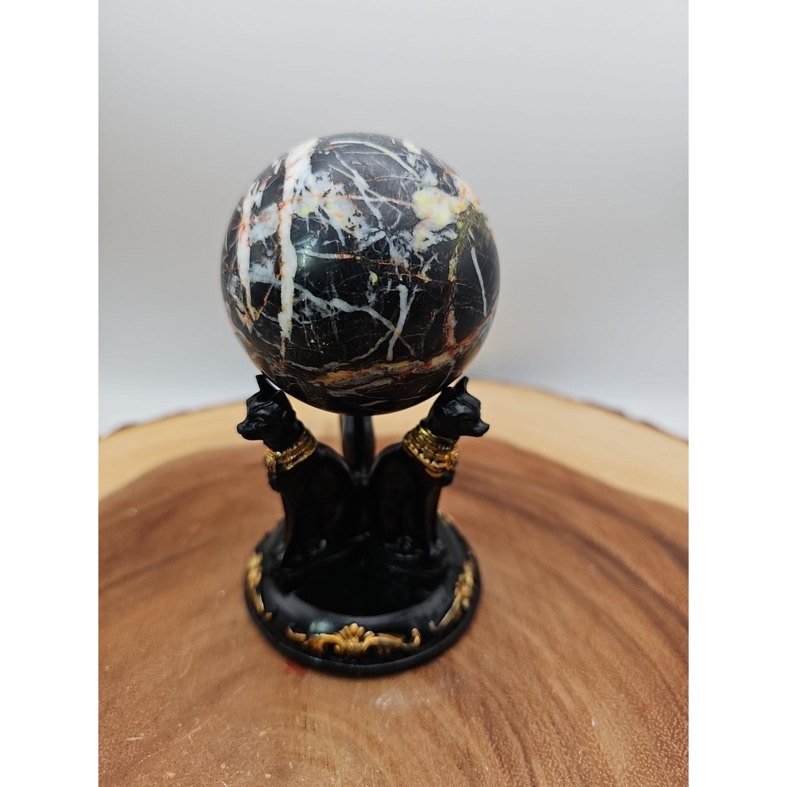 Ocean Jasper Sphere .79lbs W/Stand