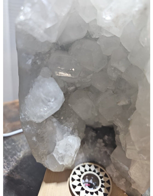 Load image into Gallery viewer, 2.7LB Natural white calcite Quartz Crystal Cluster mineral Specimen W/Led Light
