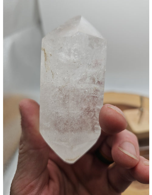 Load image into Gallery viewer, Quartz Crystal Point .49lb With Stand
