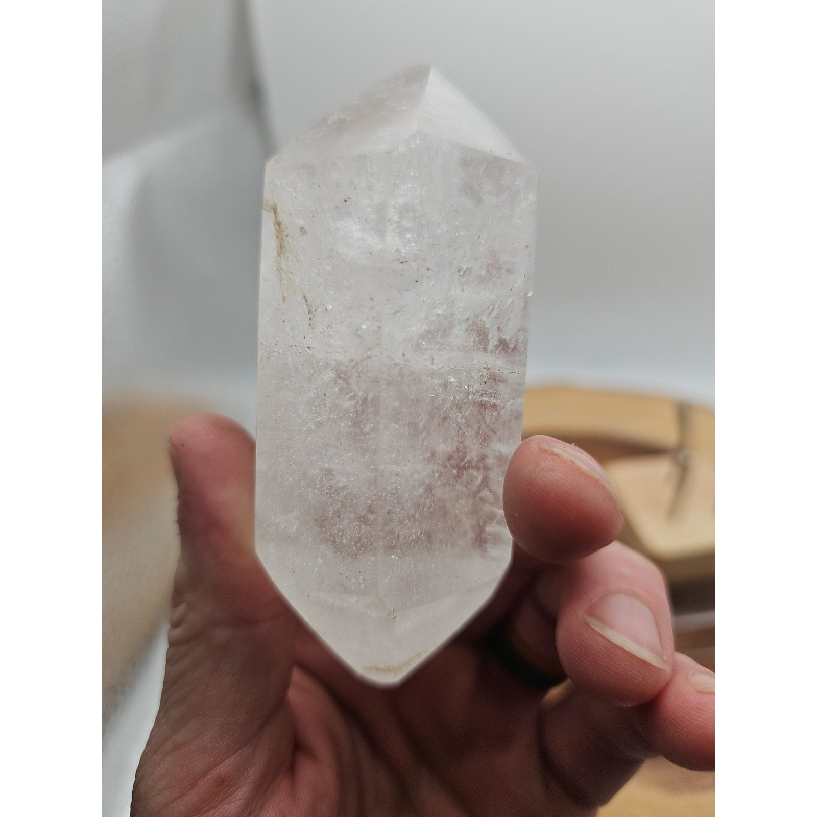 Quartz Crystal Point .49lb With Stand