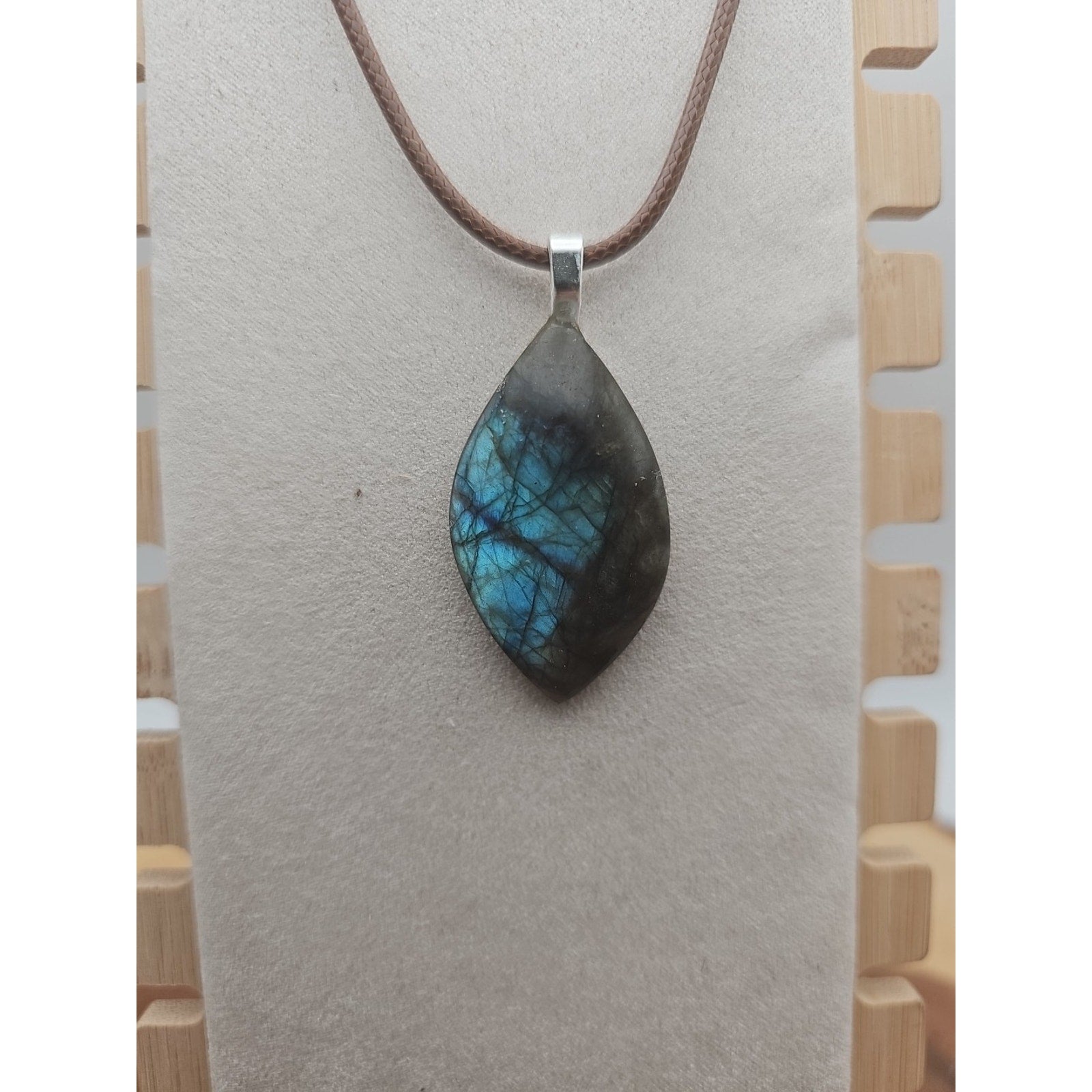 Labradorite Crystal Pendant 1 Each