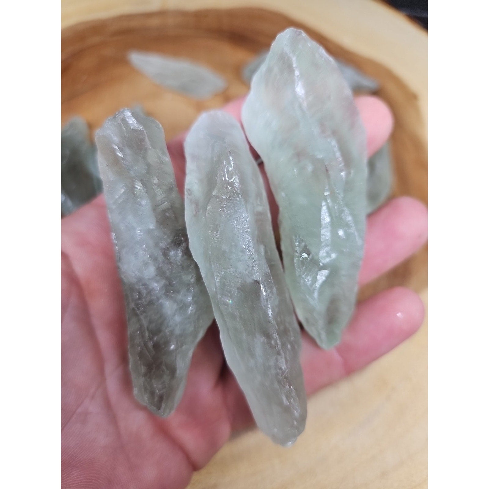Wholesale Lot 1 Lb Prasiolite Green Amethyst Raw Crystal Healing Energy