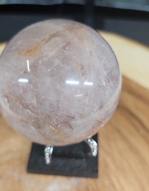 Load image into Gallery viewer, Ocean jasper quartz sphere
