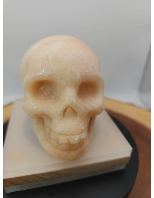 Load image into Gallery viewer, 1.56 Natural sunstone Skull Crystal Carving Mixed Stones Healing
