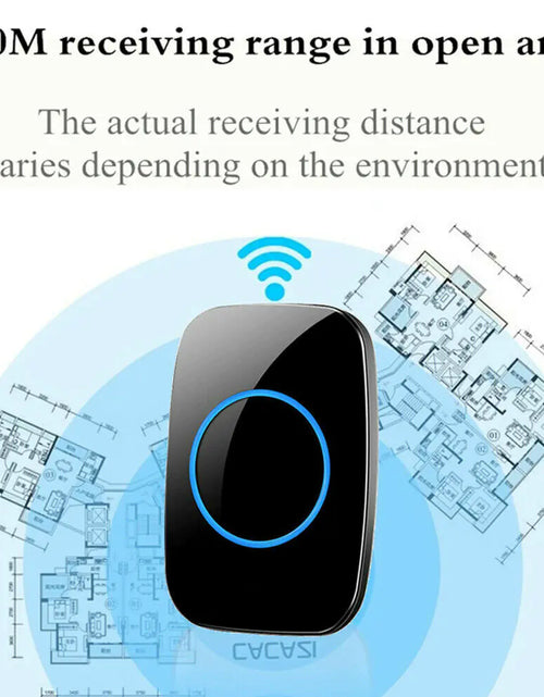 Load image into Gallery viewer, Wireless Doorbell Chime Waterproof Plugin Receiver Adjustable Volume 1000FT Kit
