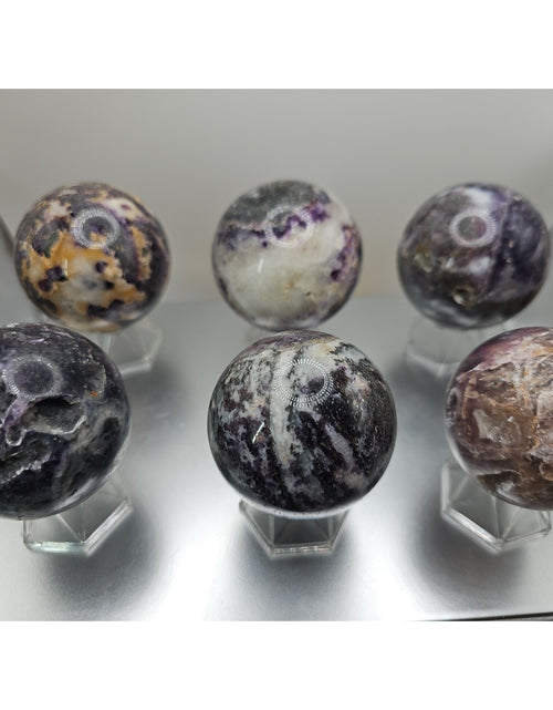Load image into Gallery viewer, 55mm To 65mm Natural Sphalerite Quartz Crystal W/wooden Stand 1 Each
