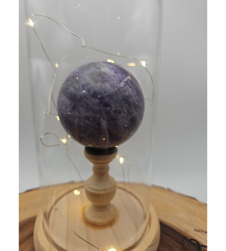 Amethyst Sphere With Case 60mm