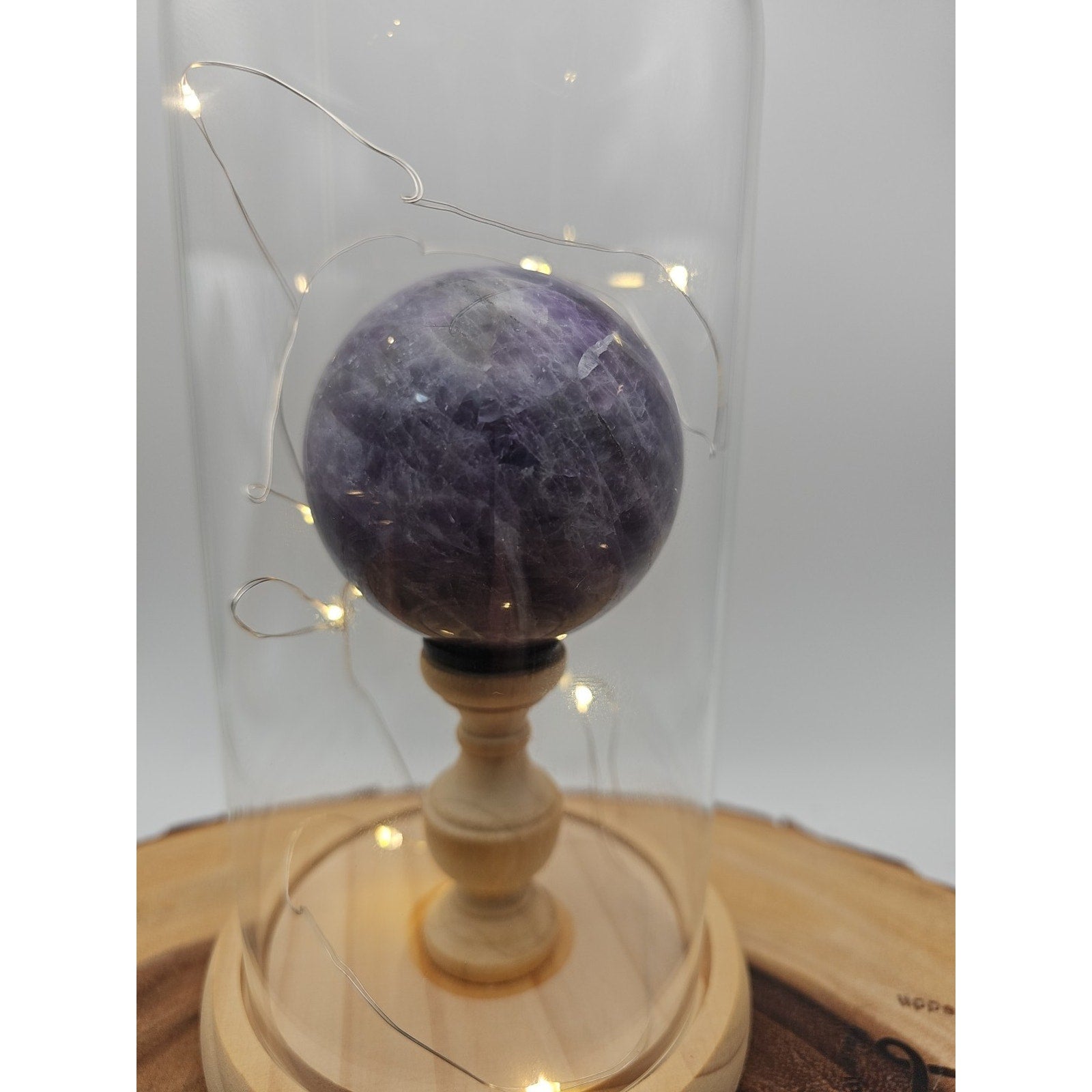 Amethyst Sphere With Case 60mm