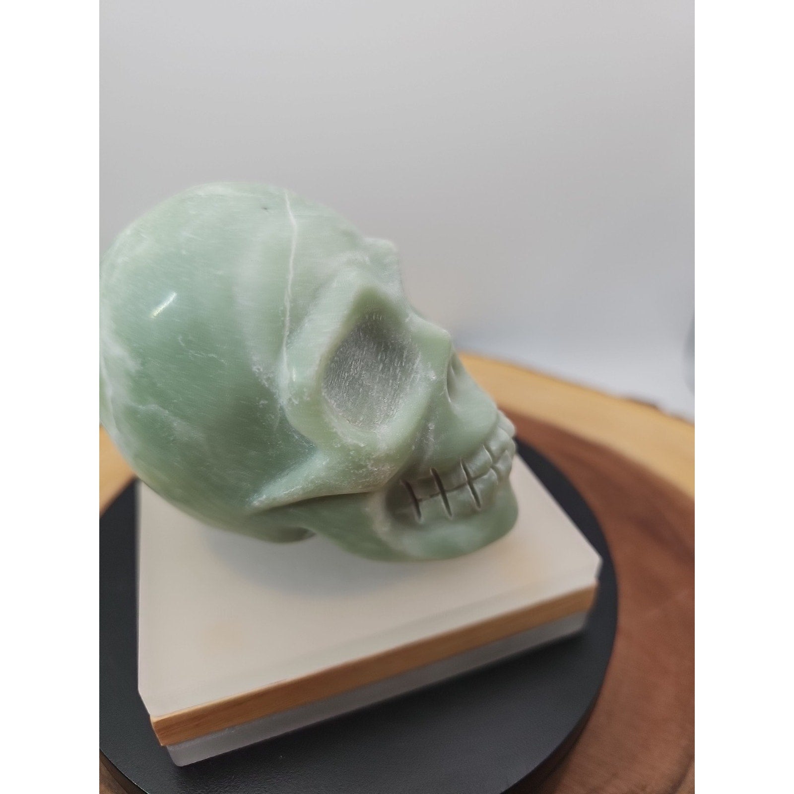 Natural Jasper Calcite Skulls Crystal Carving Mixed Stones Healing .89lbs