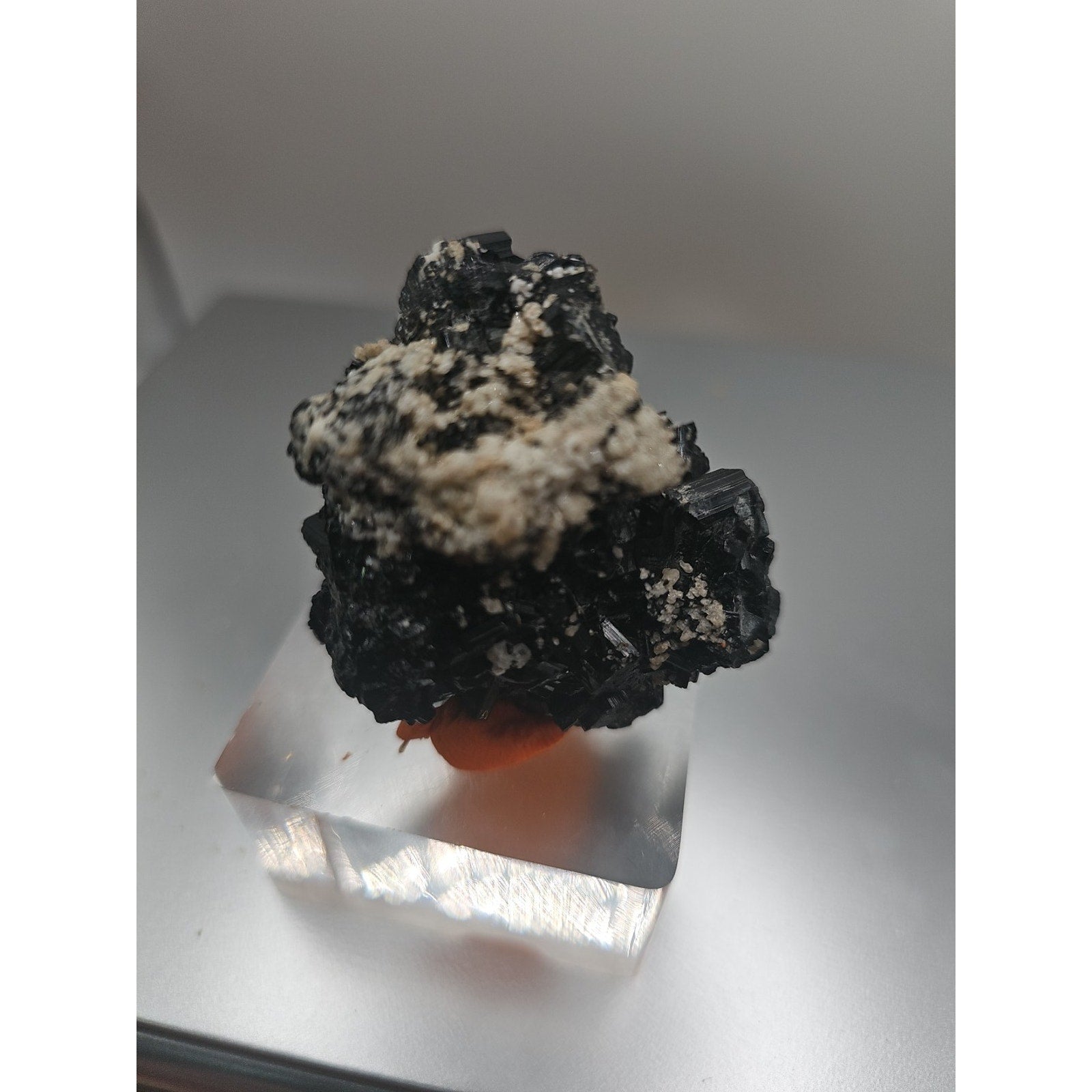 Black Tourmaline Crystal Specimen Rough Raw From Afghanistan 83grams