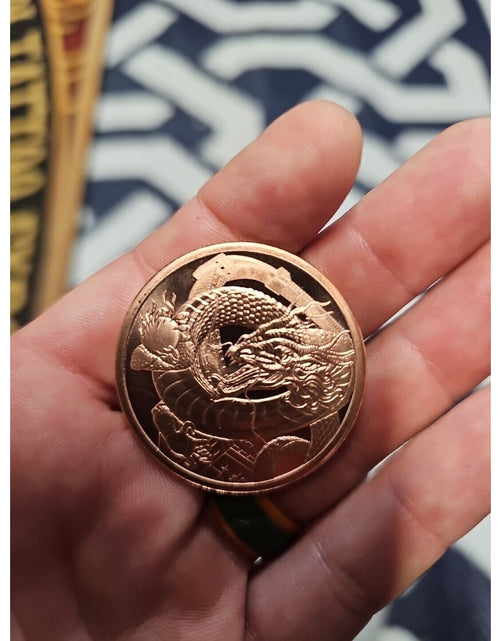 Load image into Gallery viewer, CHINESE DRAGON ~ WORLD OF THE DRAGONS ~ 1 OZ. PURE COPPER ROUND ~
