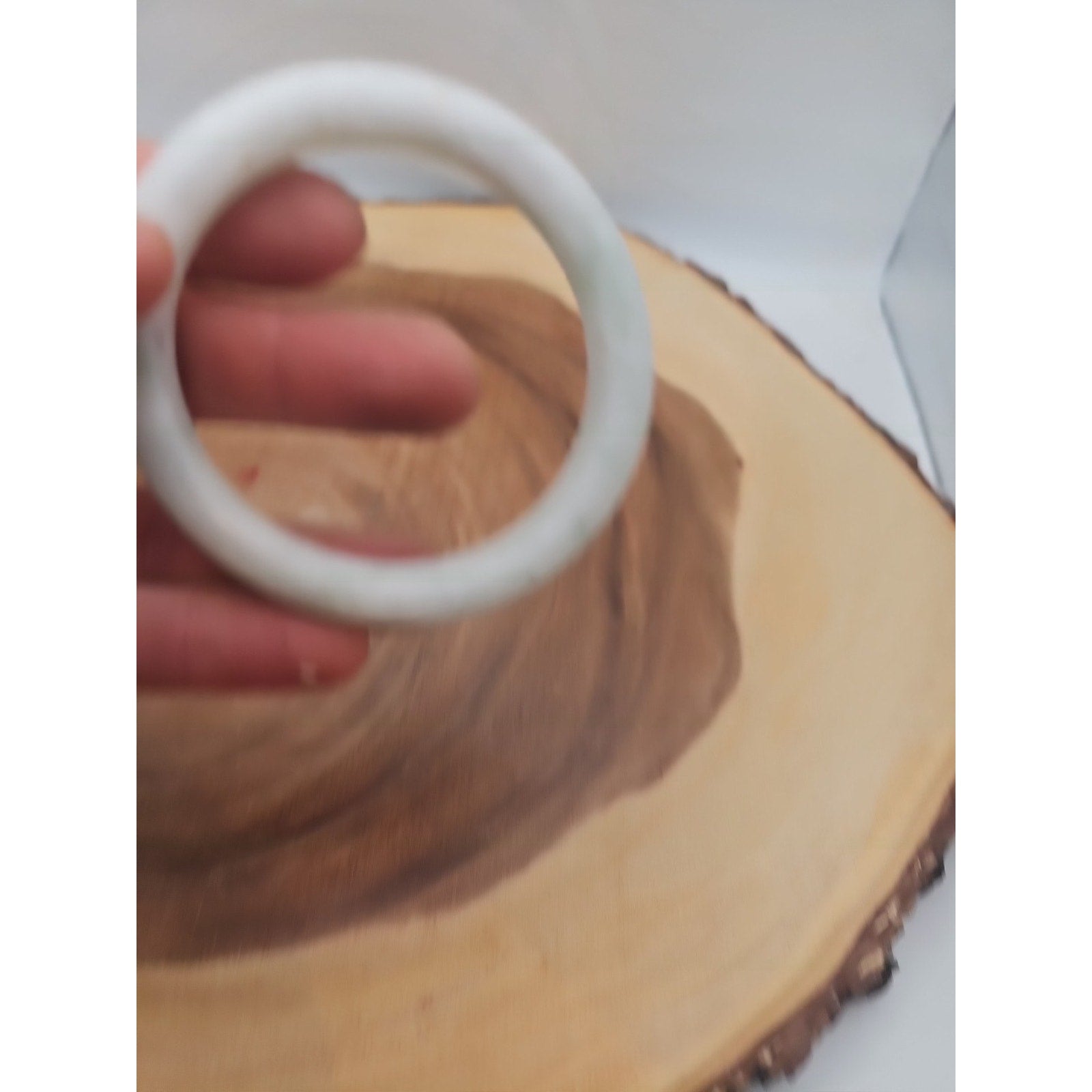 15.2LB Natural Kambaba Jasper Quartz Crystal With Jade Ring Stand