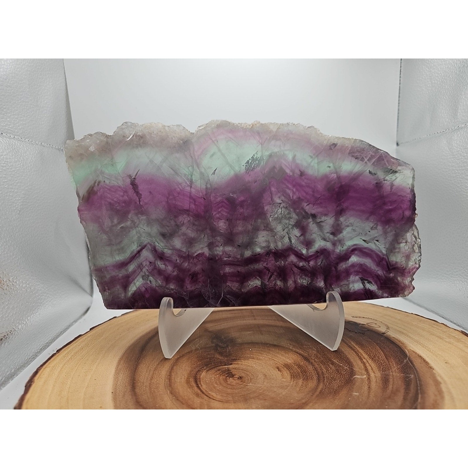 5.7LB Natural color fluorite section quartz crystalsheetlarge mineralgemstone-