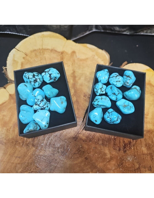 Load image into Gallery viewer, Turquoise Raw Polished Stone 76g-85g 10 Pcs
