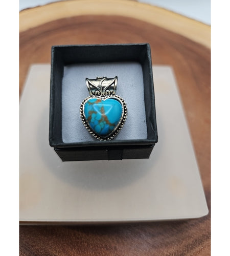 Turquoise heart pendant