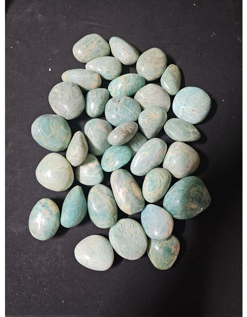 Load image into Gallery viewer, 1Pcs Large Natural Green Amazonite Quartz Crystal Palm Stones Polished
