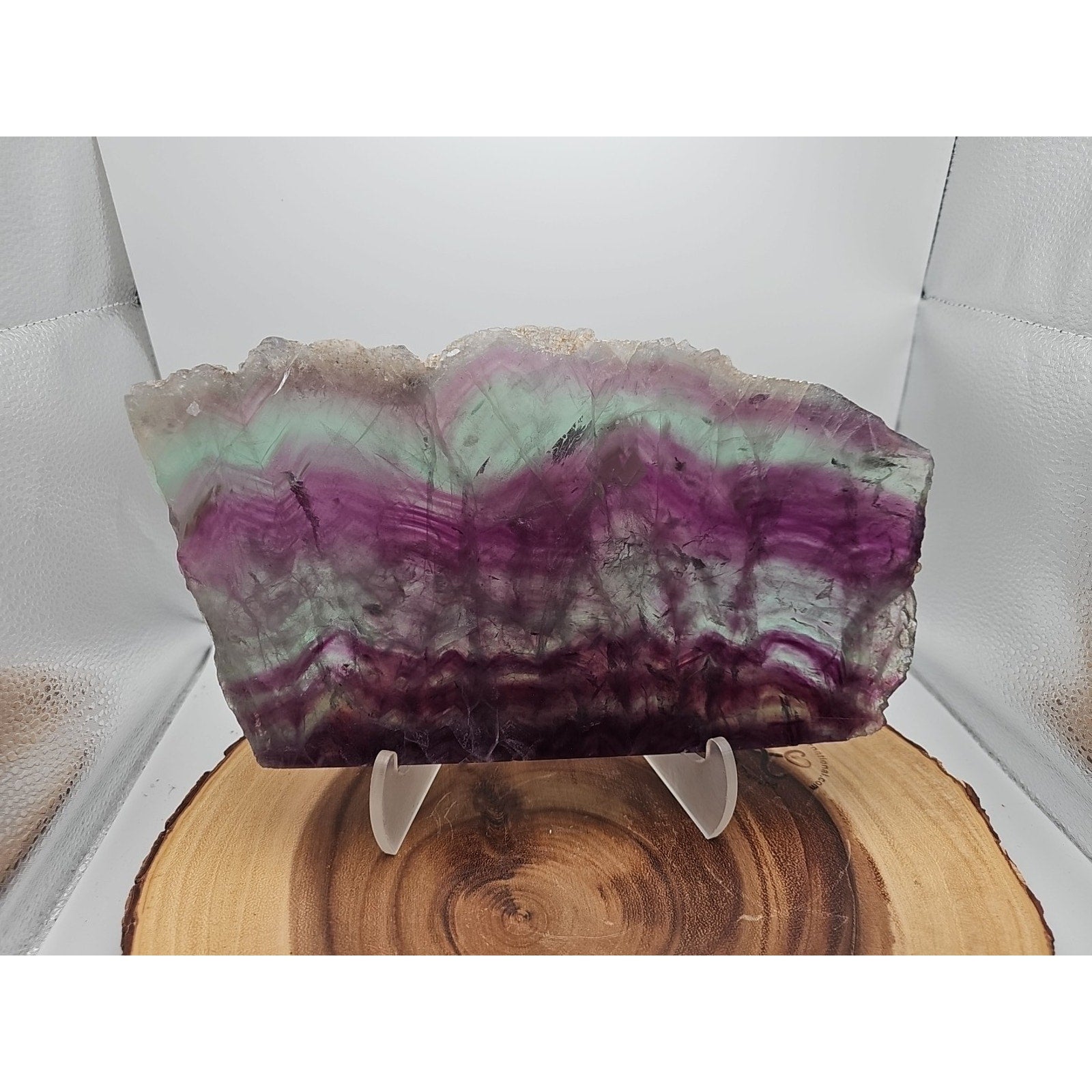 5.7LB Natural color fluorite section quartz crystalsheetlarge mineralgemstone-