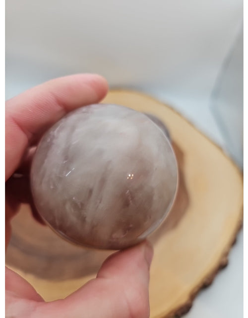 Load image into Gallery viewer, Fire Quartz Crystal Sphere 55-60mm W/stand 1 Each
