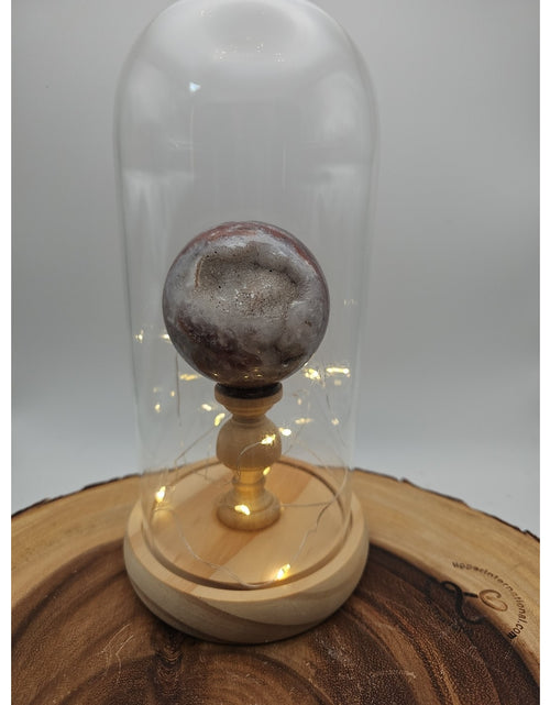 Load image into Gallery viewer, Druzy Ocean Jasper Sphere With Case 60mm
