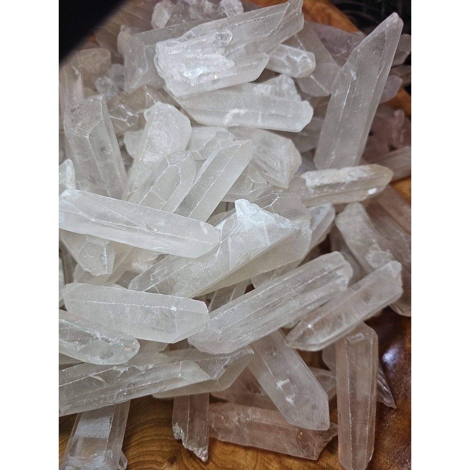 1lb Natural Clear Quartz Crystal Points Original Stones Brazil