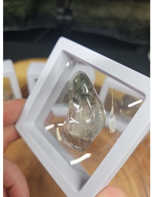 Load image into Gallery viewer, Natural Phantom Ghost Quartz Crystal Stone Tumbled Healing Brazil 1pc W/case
