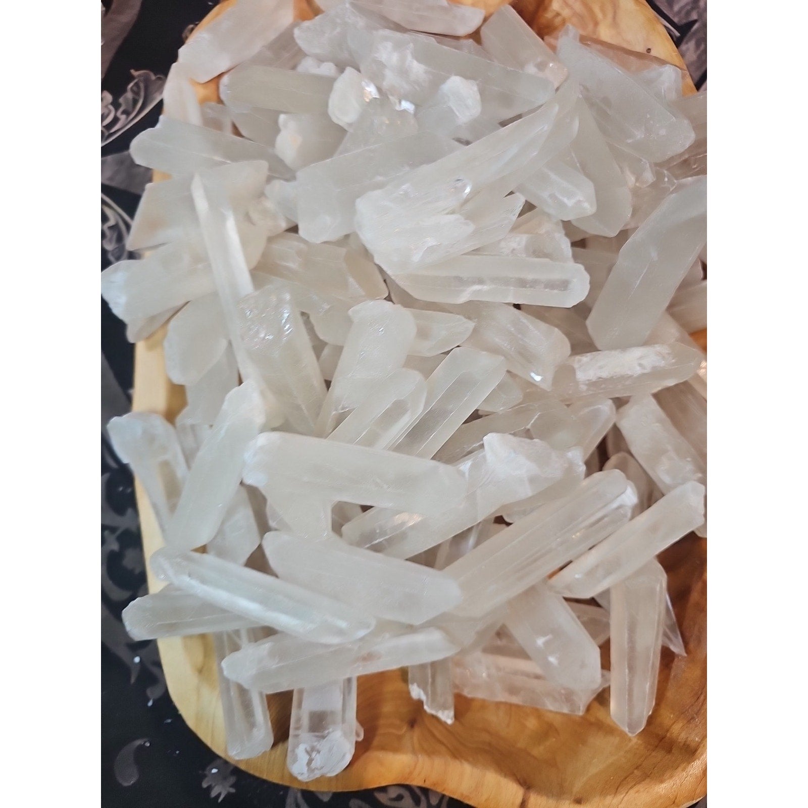 1lb Natural Clear Quartz Crystal Points Original Stones Brazil