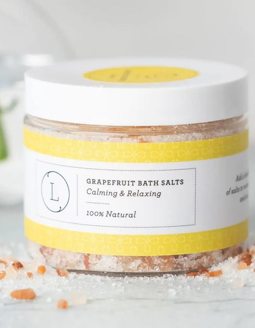 Load image into Gallery viewer, Grapefruit Natural Bath Salt Soak with Dead sea, Epsom and Himalayan salts
