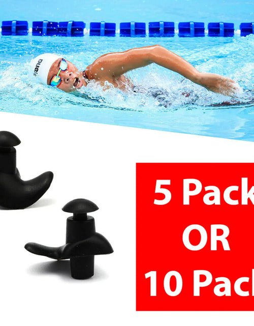 Load image into Gallery viewer, 5/10 Pairs Soft Silicone Ear Plugs For Swimming Sleeping Anti Snore Reusable USA
