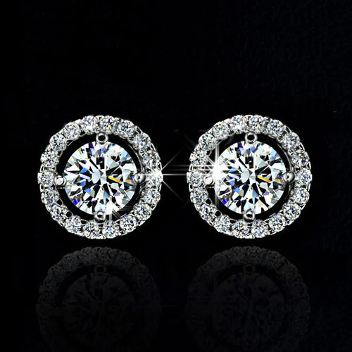 Load image into Gallery viewer, Style Hearts And Arrows Zircon Earrings
