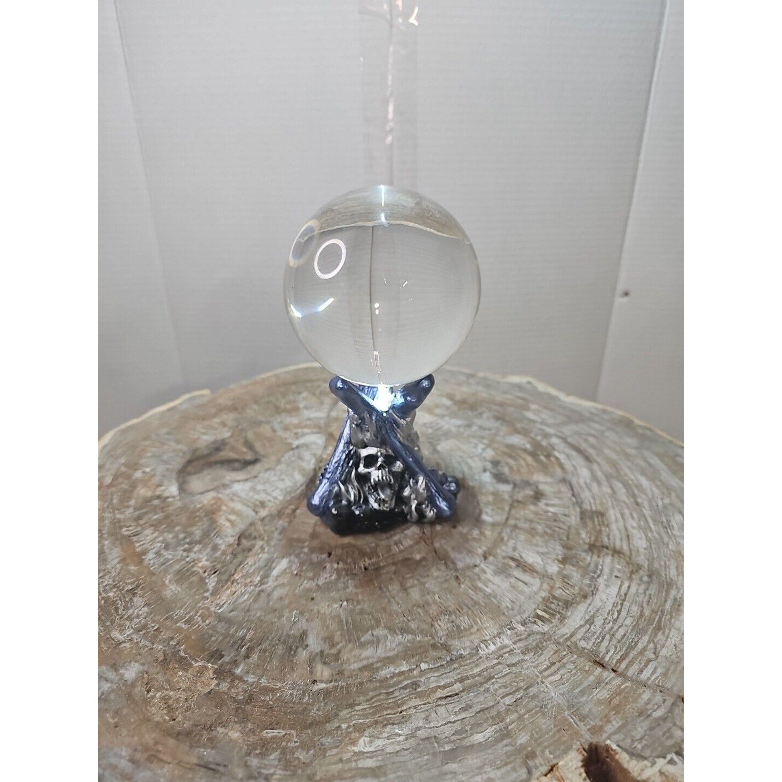 100mm K9 Clear Photography Crystal Ball Sphere Decoration Lens Photo + Stand