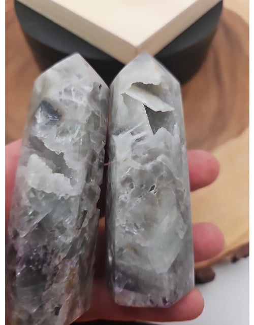 Load image into Gallery viewer, Fluorite Crystal Towers 1 Pair .56lb
