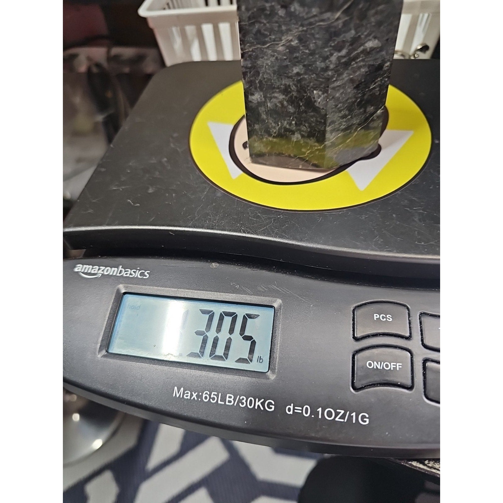 4.3lb Arfvedsonite Garnet Blue Flashes Crystal Point Tower Polished