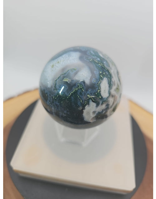 Load image into Gallery viewer, Moss Agate Sphere 243g 56mm
