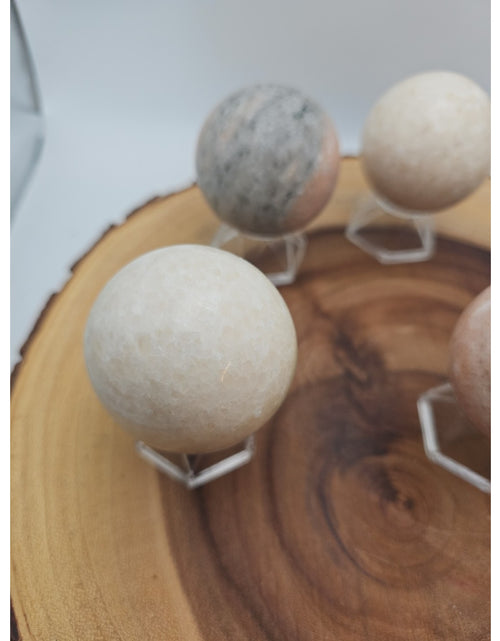 Load image into Gallery viewer, Quartz Crystal Sphere 50mm 1 Each Sandstone
