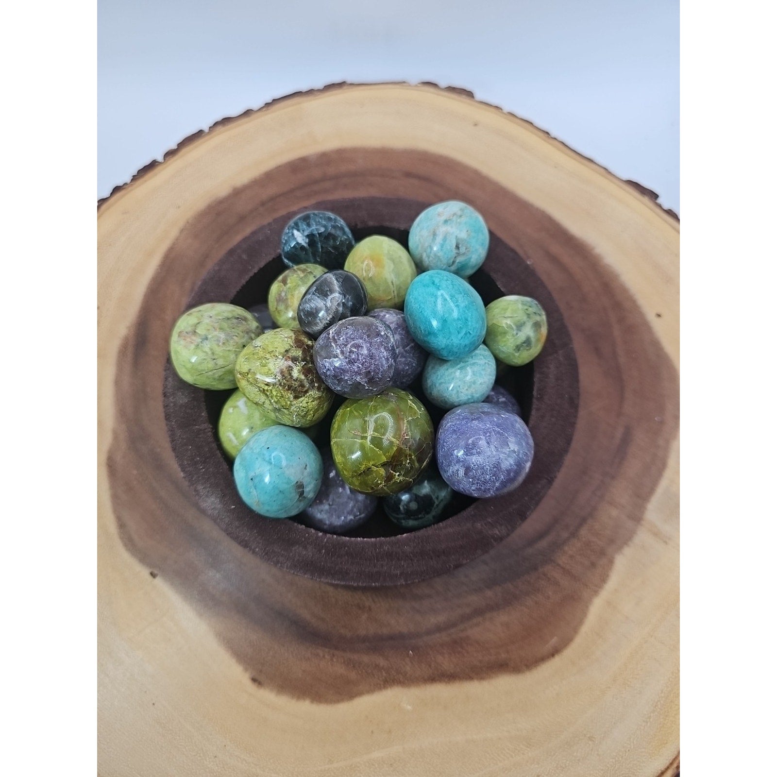 Ocean Jasper Spheres In Bowl 2lbs Of Stones