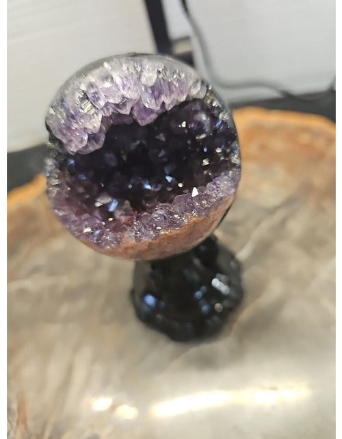 Load image into Gallery viewer, 259G Natural Amethyst geode quartz cluster crystal specimen Healing W/Stand
