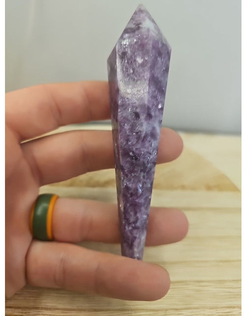 Load image into Gallery viewer, 73G Natural Purple Cloud Mother Lithium Mica Scepter Specimen
